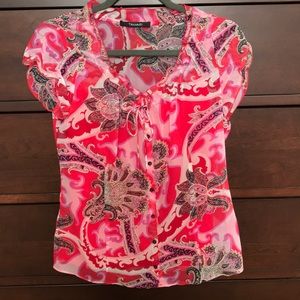 Red floral Blouse